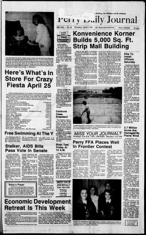 Primary view of object titled 'Perry Daily Journal (Perry, Okla.), Vol. 99, No. 50, Ed. 1 Thursday, April 9, 1992'.