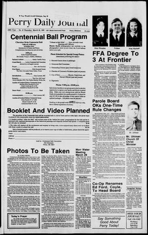 Perry Daily Journal (Perry, Okla.), Vol. 100, No. 37, Ed. 1 Thursday, March 25, 1993