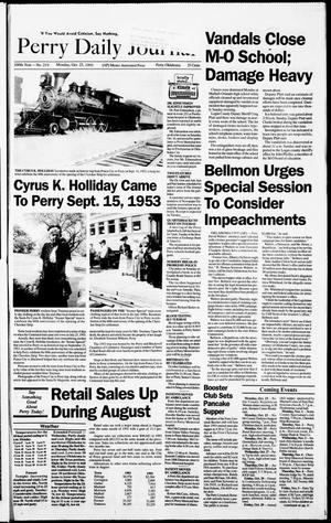 Perry Daily Journal (Perry, Okla.), Vol. 100, No. 219, Ed. 1 Monday, October 25, 1993