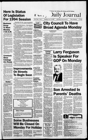 Perry Daily Journal (Perry, Okla.), Vol. 101, No. 8, Ed. 1 Saturday, February 19, 1994
