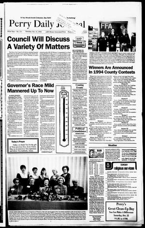 Perry Daily Journal (Perry, Okla.), Vol. 101, No. 211, Ed. 1 Saturday, October 15, 1994