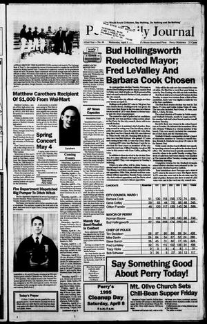 Perry Daily Journal (Perry, Okla.), Vol. 102, No. 46, Ed. 1 Wednesday, April 5, 1995
