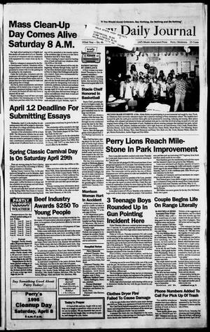 Perry Daily Journal (Perry, Okla.), Vol. 102, No. 48, Ed. 1 Friday, April 7, 1995