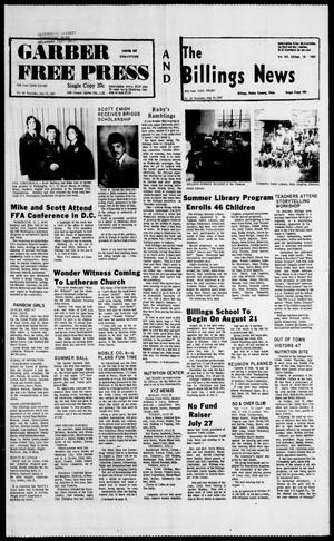 Garber Free Press and The Billings News (Billings, Okla.), Vol. 84, No. 40, Ed. 1 Thursday, July 25, 1985