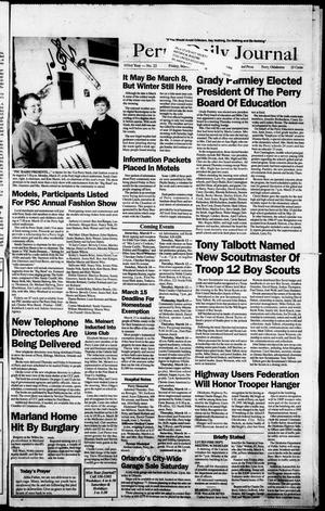 Perry Daily Journal (Perry, Okla.), Vol. 103, No. 22, Ed. 1 Friday, March 8, 1996
