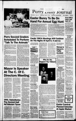Perry Daily Journal (Perry, Okla.), Vol. 103, No. 44, Ed. 1 Wednesday, April 3, 1996