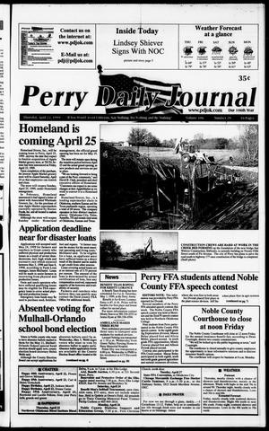 Perry Daily Journal (Perry, Okla.), Vol. 106, No. 79, Ed. 1 Thursday, April 22, 1999