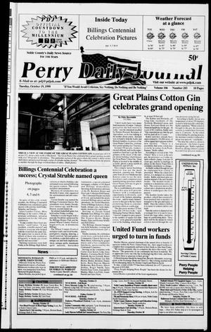 Perry Daily Journal (Perry, Okla.), Vol. 106, No. 203, Ed. 1 Tuesday, October 19, 1999