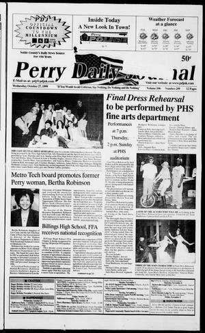 Perry Daily Journal (Perry, Okla.), Vol. 106, No. 209, Ed. 1 Wednesday, October 27, 1999