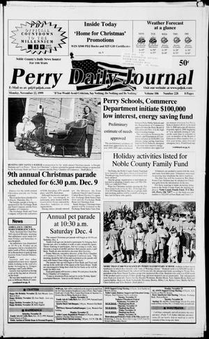 Perry Daily Journal (Perry, Okla.), Vol. 106, No. 228, Ed. 1 Monday, November 22, 1999