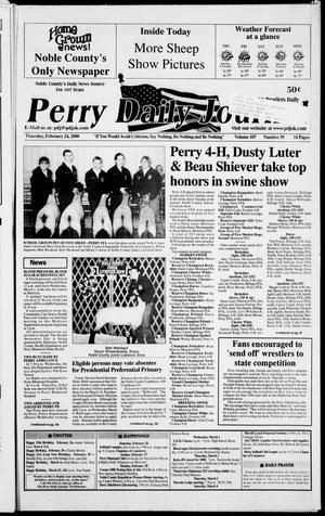 Perry Daily Journal (Perry, Okla.), Vol. 107, No. 39, Ed. 1 Thursday, February 24, 2000
