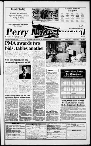 Primary view of object titled 'Perry Daily Journal (Perry, Okla.), Vol. 107, No. 62, Ed. 1 Tuesday, March 28, 2000'.