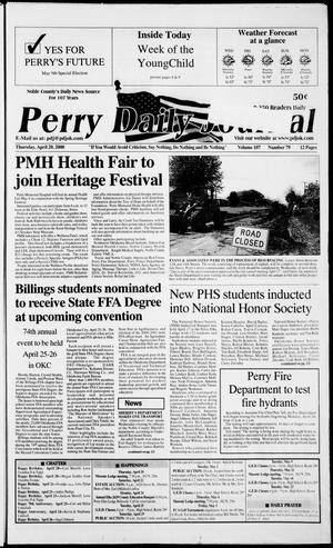 Perry Daily Journal (Perry, Okla.), Vol. 107, No. 79, Ed. 1 Thursday, April 20, 2000