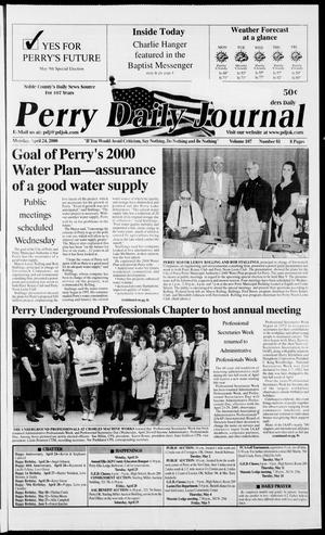 Perry Daily Journal (Perry, Okla.), Vol. 107, No. 81, Ed. 1 Monday, April 24, 2000
