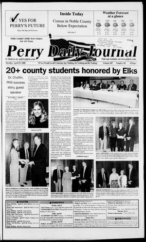 Perry Daily Journal (Perry, Okla.), Vol. 107, No. 82, Ed. 1 Tuesday, April 25, 2000