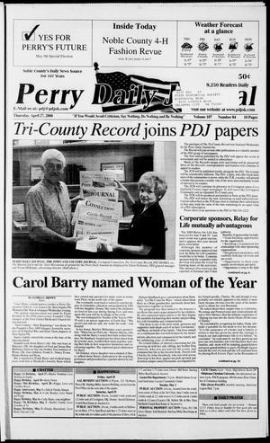 Perry Daily Journal (Perry, Okla.), Vol. 107, No. 84, Ed. 1 Thursday, April 27, 2000