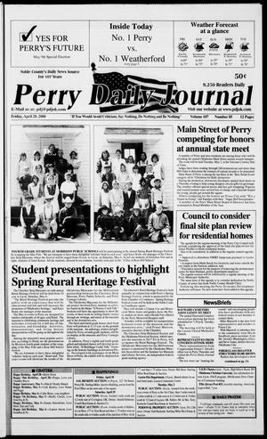 Perry Daily Journal (Perry, Okla.), Vol. 107, No. 85, Ed. 1 Friday, April 28, 2000