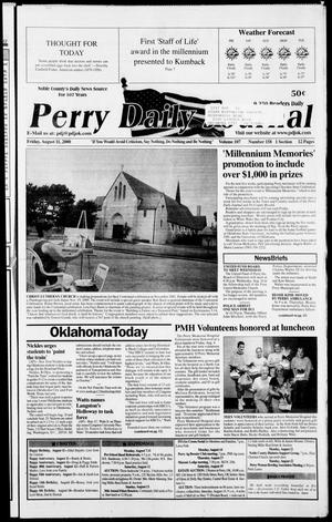 Primary view of object titled 'Perry Daily Journal (Perry, Okla.), Vol. 107, No. 158, Ed. 1 Friday, August 11, 2000'.