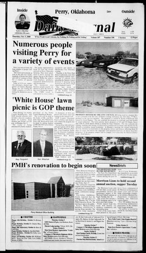 Daily Journal (Perry, Okla.), Vol. 107, No. 196, Ed. 1 Thursday, October 5, 2000