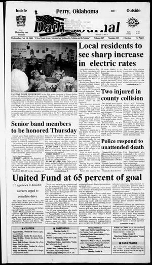 Daily Journal (Perry, Okla.), Vol. 107, No. 205, Ed. 1 Wednesday, October 18, 2000