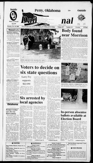Daily Journal (Perry, Okla.), Vol. 107, No. 213, Ed. 1 Monday, October 30, 2000