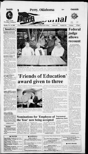 Daily Journal (Perry, Okla.), Vol. 107, No. 224, Ed. 1 Tuesday, November 14, 2000