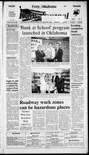 Daily Journal (Perry, Okla.), Vol. 108, No. 71, Ed. 1 Tuesday, April 10, 2001