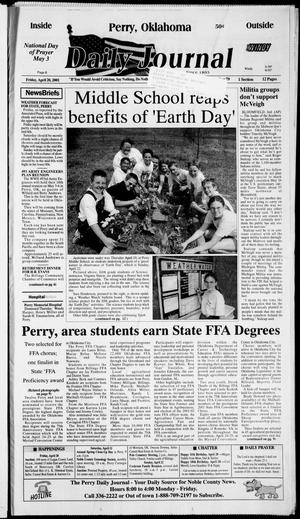 Daily Journal (Perry, Okla.), Vol. 108, No. 79, Ed. 1 Friday, April 20, 2001