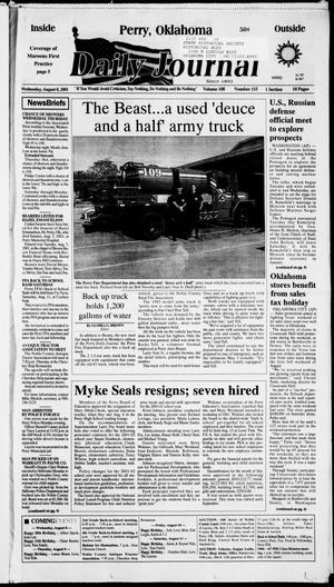 Daily Journal (Perry, Okla.), Vol. 108, No. 155, Ed. 1 Wednesday, August 8, 2001