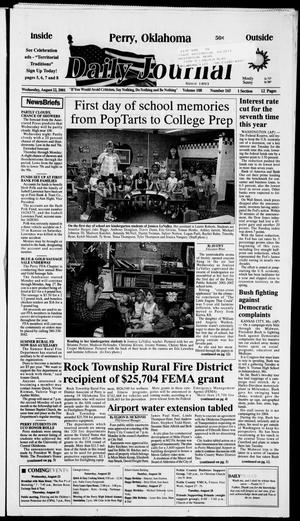 Daily Journal (Perry, Okla.), Vol. 108, No. 165, Ed. 1 Wednesday, August 22, 2001