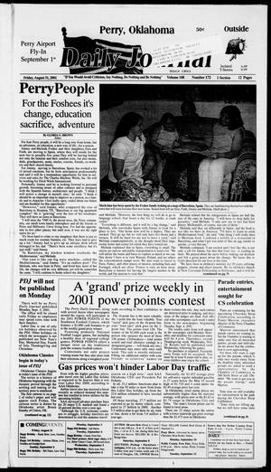 Daily Journal (Perry, Okla.), Vol. 108, No. 172, Ed. 1 Friday, August 31, 2001