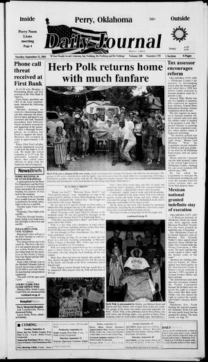 Daily Journal (Perry, Okla.), Vol. 108, No. 178, Ed. 1 Tuesday, September 11, 2001