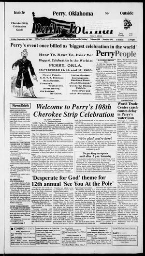 Daily Journal (Perry, Okla.), Vol. 108, No. 181, Ed. 1 Friday, September 14, 2001