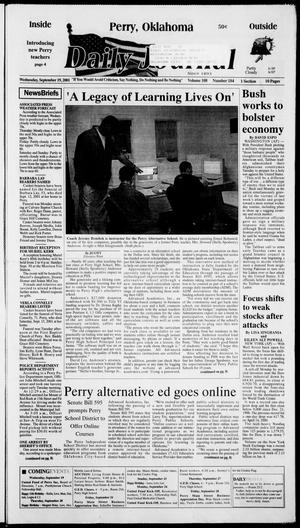 Daily Journal (Perry, Okla.), Vol. 108, No. 184, Ed. 1 Wednesday, September 19, 2001