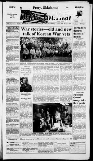 Daily Journal (Perry, Okla.), Vol. 108, No. 199, Ed. 1 Wednesday, October 10, 2001