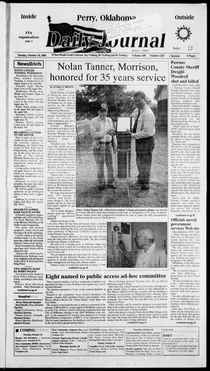Daily Journal (Perry, Okla.), Vol. 108, No. 203, Ed. 1 Tuesday, October 16, 2001