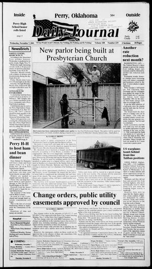 Daily Journal (Perry, Okla.), Vol. 108, No. 219, Ed. 1 Wednesday, November 7, 2001