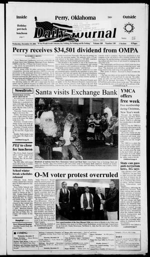 Daily Journal (Perry, Okla.), Vol. 108, No. 248, Ed. 1 Wednesday, December 19, 2001