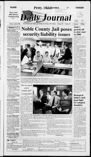 Daily Journal (Perry, Okla.), Vol. 109, No. 85, Ed. 1 Monday, April 29, 2002