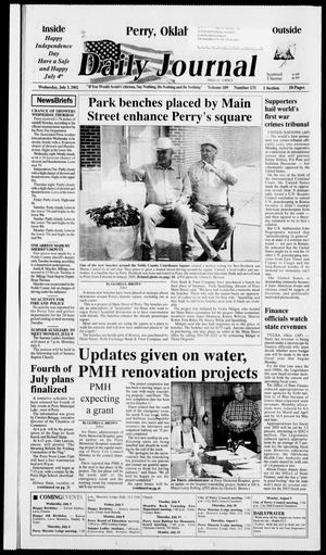Daily Journal (Perry, Okla.), Vol. 109, No. 131, Ed. 1 Wednesday, July 3, 2002