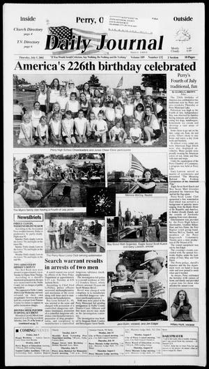 Daily Journal (Perry, Okla.), Vol. 109, No. 132, Ed. 1 Friday, July 5, 2002