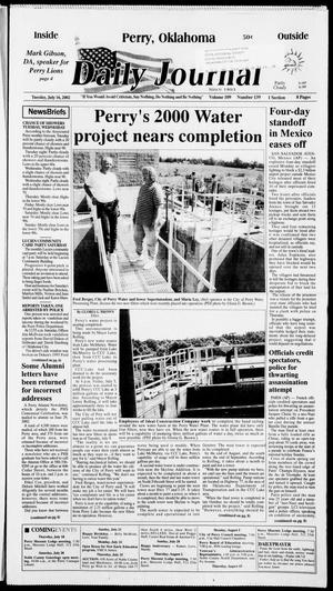 Daily Journal (Perry, Okla.), Vol. 109, No. 139, Ed. 1 Tuesday, July 16, 2002