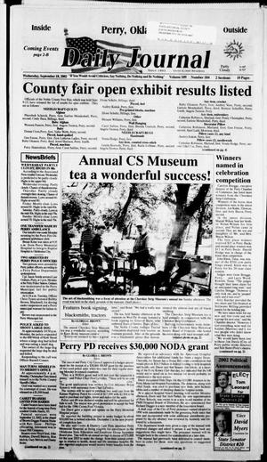 Daily Journal (Perry, Okla.), Vol. 109, No. 184, Ed. 1 Wednesday, September 18, 2002