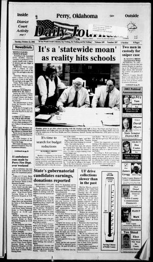Daily Journal (Perry, Okla.), Vol. 109, No. 207, Ed. 1 Tuesday, October 22, 2002
