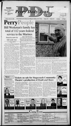 Perry Daily Journal (Perry, Okla.), Vol. 110, No. 50, Ed. 1 Friday, March 21, 2003