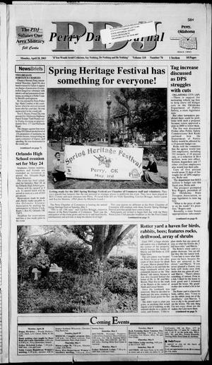 Perry Daily Journal (Perry, Okla.), Vol. 110, No. 76, Ed. 1 Monday, April 28, 2003
