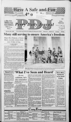 Perry Daily Journal (Perry, Okla.), Vol. 110, No. 121, Ed. 1 Thursday, July 3, 2003