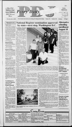 Perry Daily Journal (Perry, Okla.), Vol. 110, No. 140, Ed. 1 Thursday, July 31, 2003