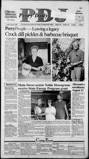 Perry Daily Journal (Perry, Okla.), Vol. 110, No. 141, Ed. 1 Friday, August 1, 2003