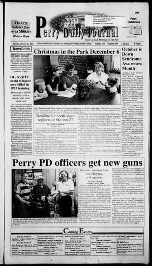 Perry Daily Journal (Perry, Okla.), Vol. 110, No. 195, Ed. 1 Tuesday, October 21, 2003
